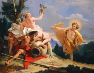 Apollo verfolgt Daphne, um 1755-60