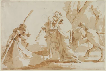 Flucht nach Ägypten: Die Einschiffung der Heiligen Familie, ca. 1735