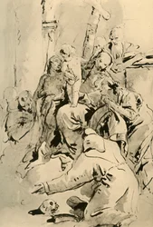 Madonna mit Heiligen, Mitte 18. Jahrhundert, 1928