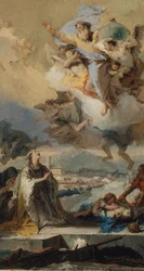 Heilige Thekla betet für die Pestkranken, 1758-59