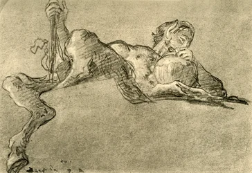 Satyr mit Weinkrug, um 1761