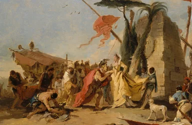 Das Treffen von Antonius und Kleopatra