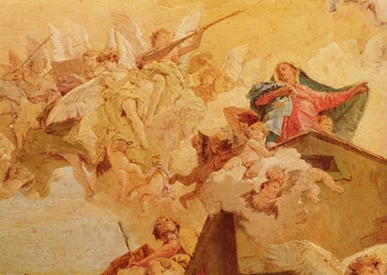 Überführung des Heiligen Hauses von Nazareth nach Loreto (Detail)