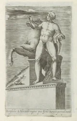 Skulptur eines der Dioskuren auf dem Quirinal in Rom
