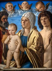 Die Jungfrau und das Kind zwischen St. Peter und St. Sebastian