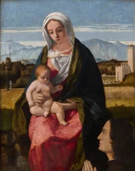 Madonna mit Kind und Stifter