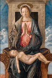 Madonna mit schlafendem Kind, von Giovanni Bellini, ca. 1470