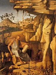 St. Hieronymus in der Wüste, 1480-87