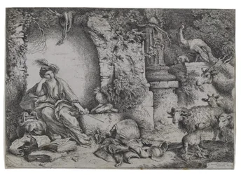 Circe verwandelt die Männer des Odysseus in Bestien