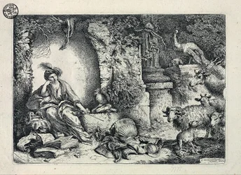 Circe verwandelt die Gefährten des Odysseus in Tiere