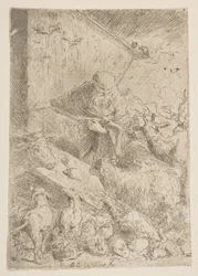 Noah lässt die Tiere in die Arche, ca. 1630