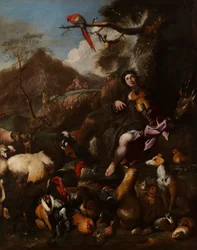 Orpheus singt den Tieren vor