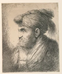 Porträt eines Mannes mit Turban