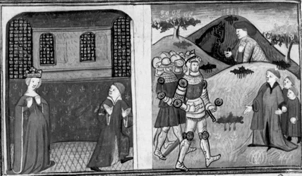 Dekameron, Die Frau des Königs von Frankreich beschuldigt den Grafen von Anvers; der Graf versöhnt sich mit dem König. Zweiter Tag, Novelle 8.