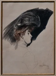 Elegantes Profil, ca. 1880