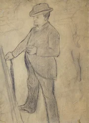 Porträt von Boldini, von Edgar Degas (Zeichnung)