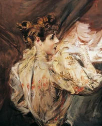 Porträt von Eleonora Duse, italienische Schauspielerin, Gemälde von Giovanni Boldini
