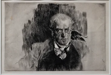 Porträt des Malers Adolph Menzel