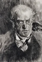 Porträt des Malers Adolph Menzel (Detail)