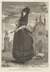 Le Zendale (Frau mit Kapuze oder die Frau, die aus der Kirche zurückkehrt)