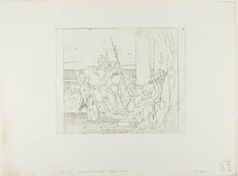 Aeneas stellt seinen Sohn Ascanius Dido vor