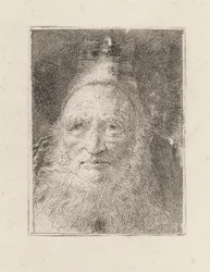 Bärtiger alter Mann mit Hut, aus der Raccolta di Teste (Sammlung von Köpfen)