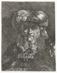 Mann mit großem Turban