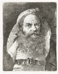 Mann mit kleinem Turban