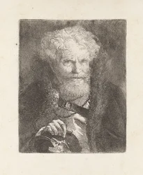 Alter Mann mit Helm, aus der Raccolta di Teste (Sammlung von Köpfen)