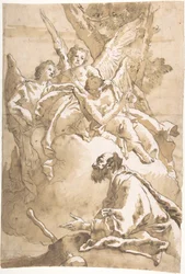Die drei Engel erscheinen Abraham bei den Eichen von Mamre