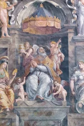 Papst Damasus I., Konstantinsaal (Fresko)
