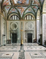 Die Loggia von Amor und Psyche, Westseite der Villa la Farnesina, Erdgeschoss