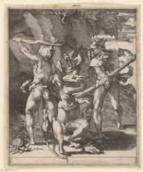 Herkules im Kampf mit der Hydra von Lerna