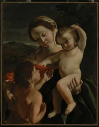 Madonna mit Kind und dem kleinen Johannes dem Täufer