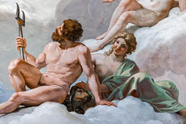 Pluto, Gott der Unterwelt, und seine Frau, Prosperine (Detail)