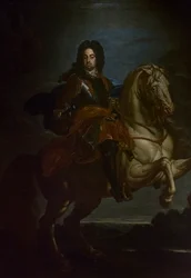 Porträt von Francesco Farnese zu Pferd, ca. 1705