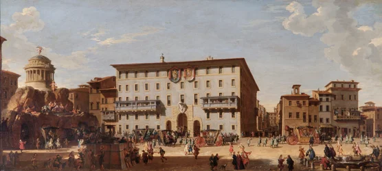 Ein Fest auf der Piazza di Spagna, Rom