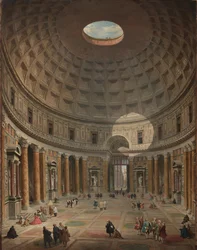 Innenraum des Pantheon, Rom, 1747