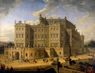 Ansicht des Schlosses von Rivoli