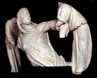 Grabdenkmal für Margarete von Brabant, von zwei Engeln in die Luft gehoben (Skulptur)