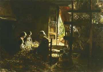 La raccolta dei bozzoli (Sammeln der Kokons), 1882-1883