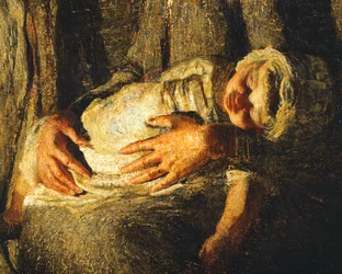 Die zwei Mütter (Detail)