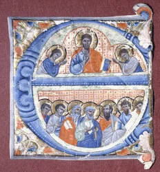 Christus segnet die Apostel, ca. 1260-1270