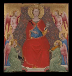 Heilige Lucia auf dem Thron