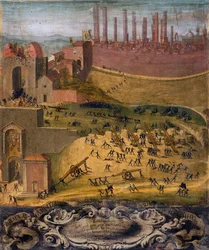 Der Sieg von Porta Camollia in Siena von 1526