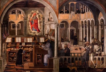 Der heilige Hieronymus erscheint dem heiligen Augustinus, um 1505-1510