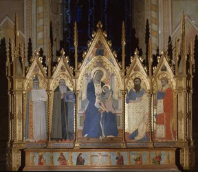 Jungfrau mit den Heiligen Augustinus, Antonius der Große, Bartholomäus und Laurentius