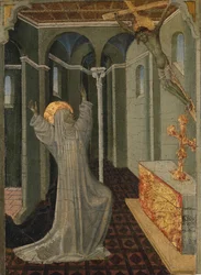 Heilige Katharina von Siena empfängt die Stigmata, ca. 1447-65