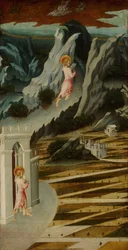 Der heilige Johannes der Täufer geht in die Wüste, 1455-1460