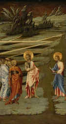 Ecce Agnus Dei (Siehe, das Lamm Gottes) - Giovanni di Paolo, Tempera auf Holz